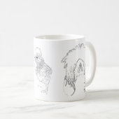 Poolse Mok van kippen (Voorkant rechts)