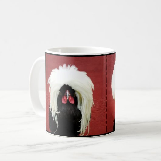 Poolse Mok van kippen voor kippenovers (Voorkant links)