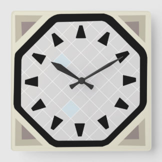 Poolse moonklok vierkante klok