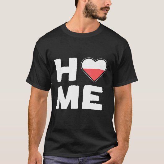 Poolse nationale kleuren t-shirt (Voorkant)