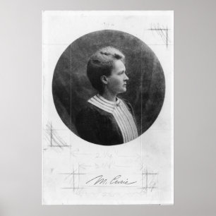 Poolse natuurkundige Marie Sklodowska Curie Poster