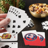 Poolse oma uit Texas Round Pokerkaarten (Insitu)