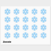 Poolse ontwerp bloemen ronde sticker (Vel)