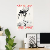 Poolse oorlogspropagandaposter Dit is de dag van Poster (Thuiskantoor)
