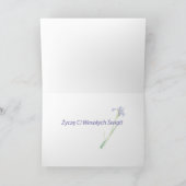 Poolse paaseieren in bloemen feestdagen kaart (Binnen)