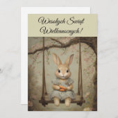 Poolse paasgroeten Wesolych Swiat uitnodiging (Voorkant / Achterkant)