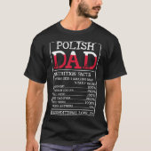 Poolse pap Nutrition Feit Poland Fathers Day App T-shirt (Voorkant)