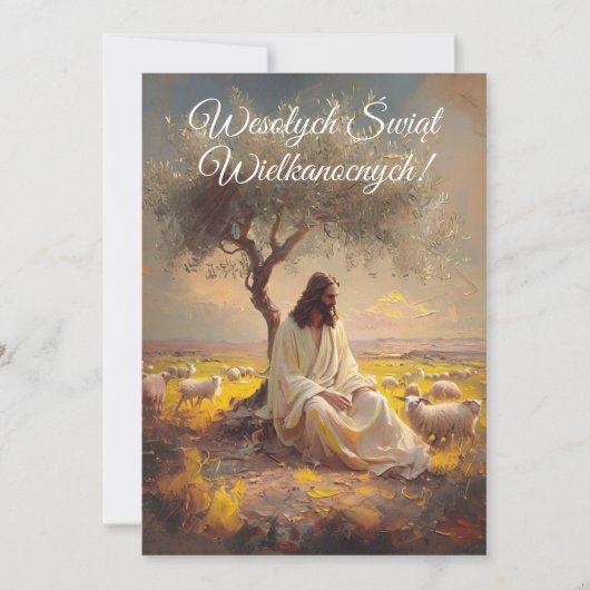  Poolse Pasen Wesolego Alleluja Kaart (Voorkant)