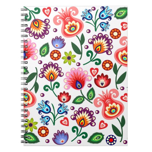 Poolse patroonfolk voor jou. notitieboek (Voorkant)