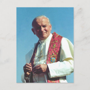 Poolse paus Johannes Paulus II-prentbrief Briefkaart