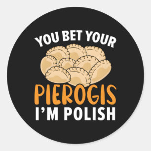 Poolse Pierogi Poolse keuken Pierogi Maker Polen Ronde Sticker
