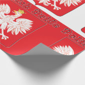 Poolse pride Eagle Cadeaupapier (Hoek)
