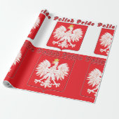 Poolse pride Eagle Cadeaupapier (Uitgerold)