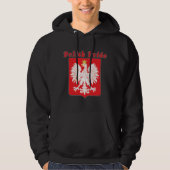 Poolse pride Eagle Hoodie (Voorkant)