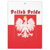Poolse pride Eagle Klembord (Achterkant)