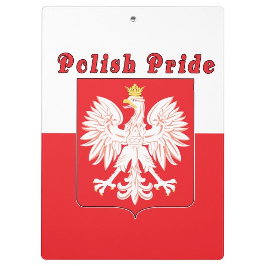 Poolse pride Eagle Klembord (Achterkant)