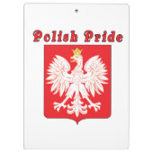 Poolse pride Eagle Klembord (Achterkant)