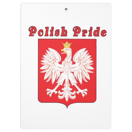 Poolse pride Eagle Klembord (Achterkant)
