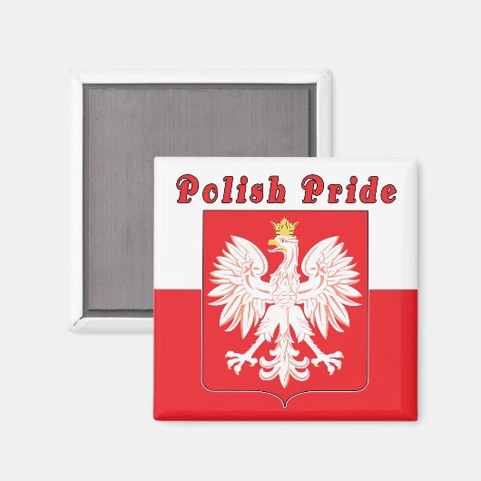 Poolse pride Eagle Magneet (Voorkant / Achterkant)
