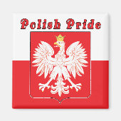 Poolse pride Eagle Magneet (Voorkant)