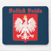 Poolse Pride Eagle Mousepad Muismat (Voorkant)