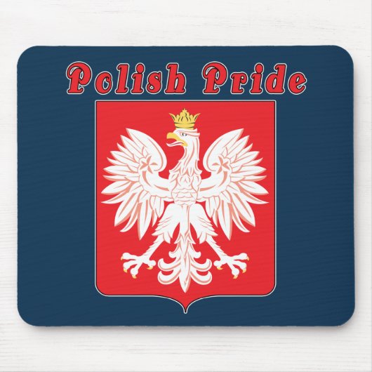 Poolse Pride Eagle Mousepad Muismat (Voorkant)