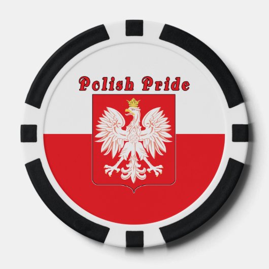 Poolse pride Eagle Poker Chips (Voorkant)