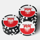 Poolse pride Eagle Poker Chips (Opstapeling)