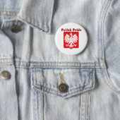 Poolse pride Eagle Ronde Button 5,7 Cm (In situ)