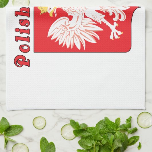 Poolse pride Eagle Theedoek (Gevouwen)