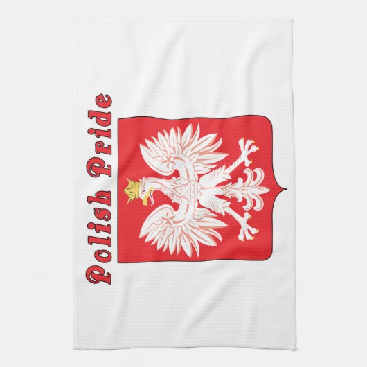 Poolse pride Eagle Theedoek (Verticaal)