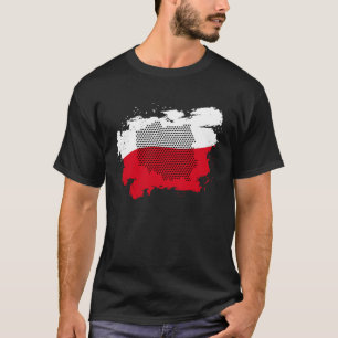Poolse Pride Polen Vlag Polen Kaart Pools erfgoed T-shirt