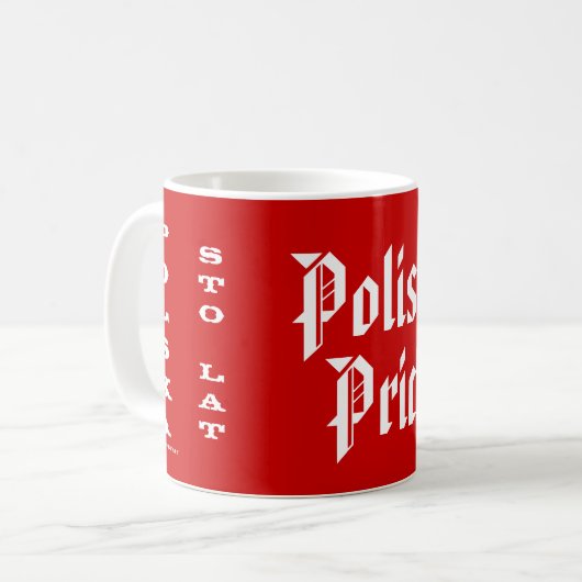 Poolse Pride Polska Sto Lat Koffiemok (Voorkant links)