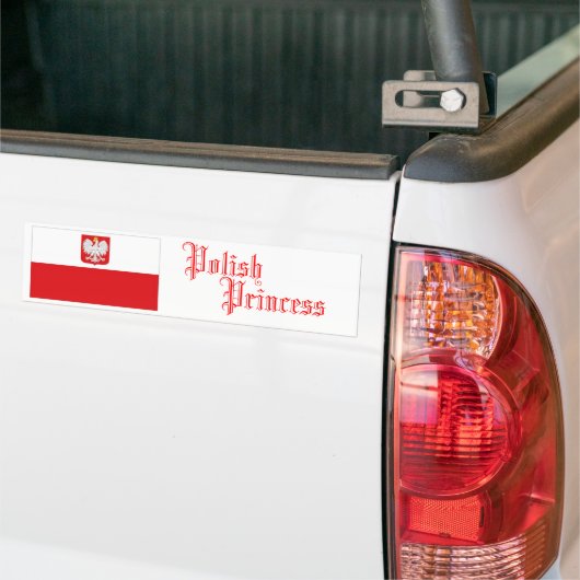 Poolse prinses, Bumpersticker (Op Truck)