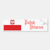 Poolse prinses, Bumpersticker (Voorkant)