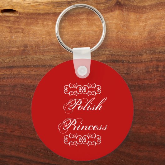 Poolse prinses Cute Sleutelhanger (Achterkant)