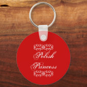 Poolse prinses Cute Sleutelhanger (Voorkant)