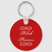 Poolse prinses Cute Sleutelhanger (Achterkant)