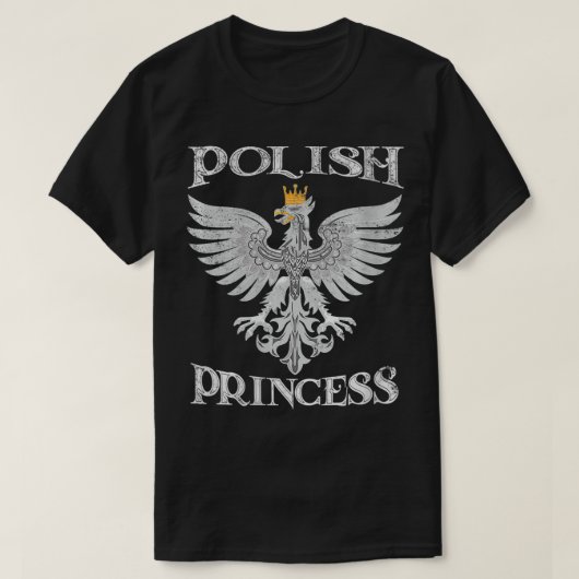 Poolse prinses Polen Pride Eagle Crest P T-shirt (Design voorkant)