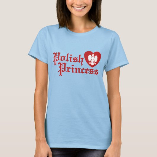 Poolse prinses t-shirt (Voorkant)