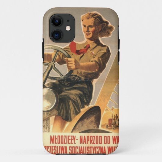 Poolse propaganda uit het koude oorlogtijdperk Case-Mate iPhone case (Achterkant)