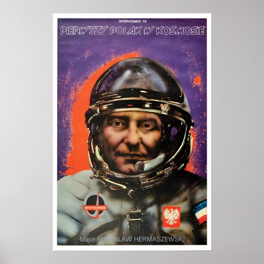 Poolse Propagandaposter- Ruimtestation Poster (Voorkant)