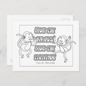 Poolse Proverb-kleur Briefkaart (Voorkant / Achterkant)