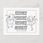 Poolse Proverb-kleur Briefkaart (Voorkant)