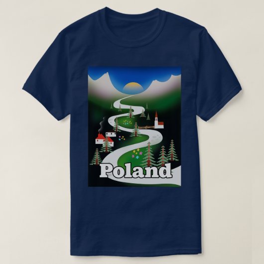 Poolse reisdruk t-shirt (Design voorkant)