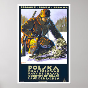 Poolse Reisposter Polen Jacht Reiskunst Poster