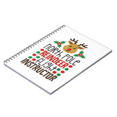 Poolse rendiervluchtinstructeur Kerstmis Notitieboek (Linkerzijde)