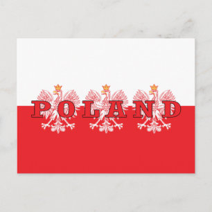 Poolse rode adelaars briefkaart