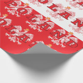 Poolse rode adelaars cadeaupapier (Hoek)