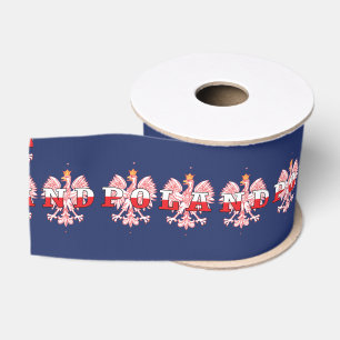 Poolse rode adelaars grosgrain lint